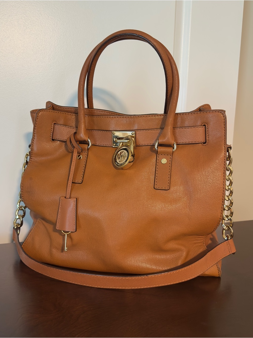 Michael Kors Hamilton Leather Satchel